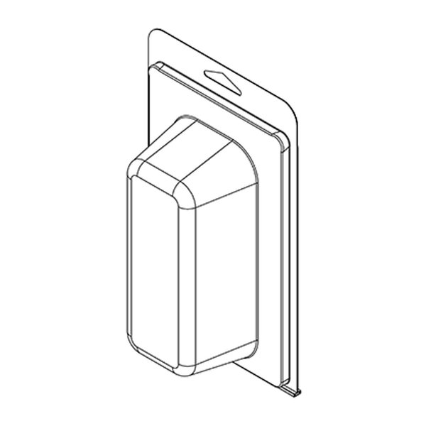 Visipak Thermoform-CLAMSHELL-#402-8.250-4.938-5.438-2.094-2.000-0.020-CLEAR, 300PK 402TF